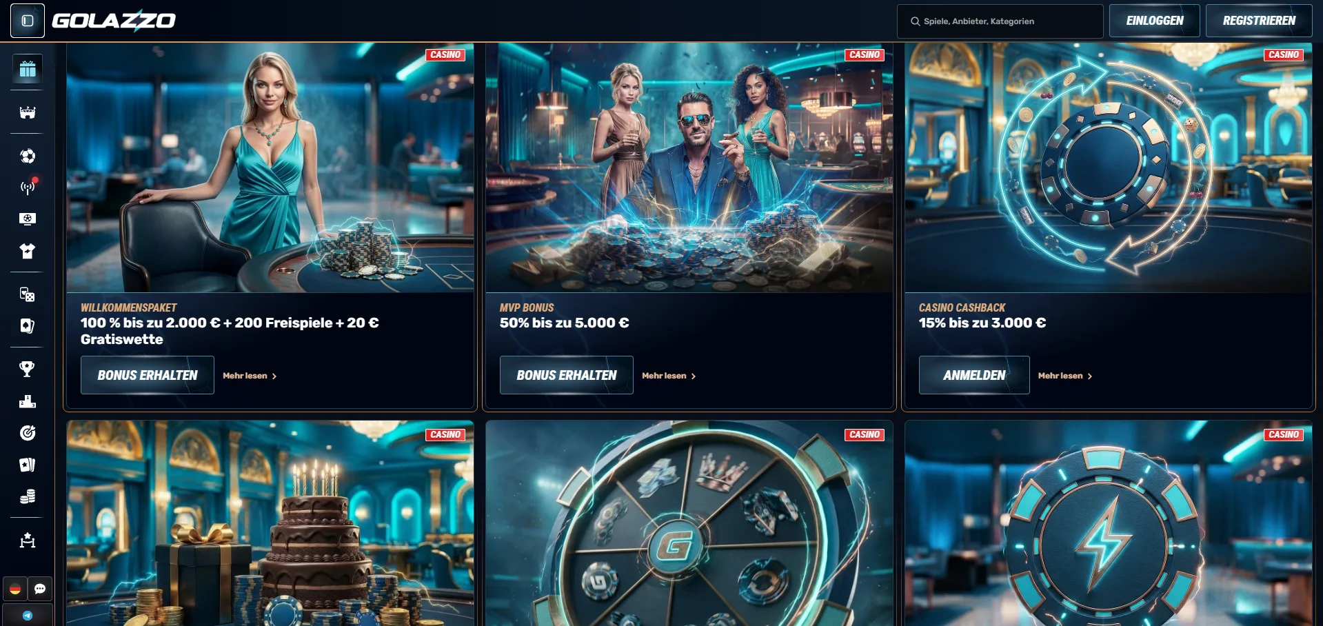 Golazzo Casino Anmelden